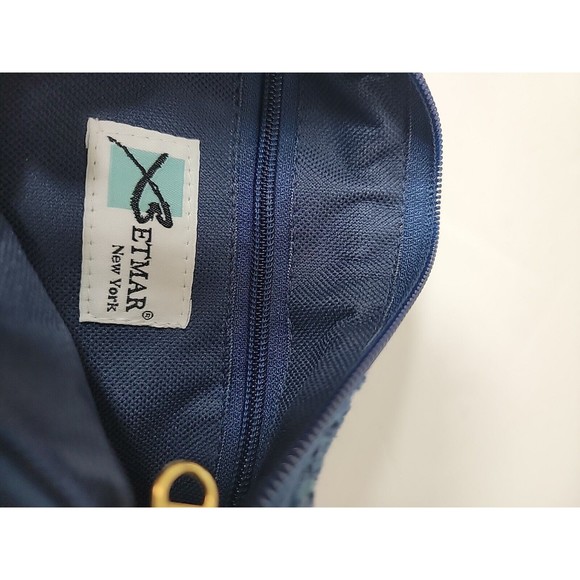 Vintage Betmar New York Blue Woven Shoulder Bag Purse Circa Early 2000s - Picture 6 of 12